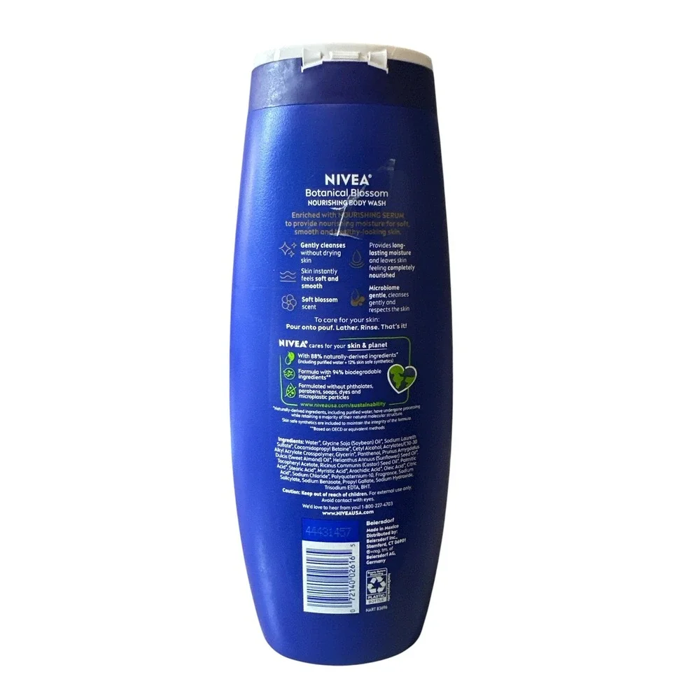 Nivea Nourishing Body Wash Unisex 20oz Botanical Blossom w/ Nourishing Serum NEW